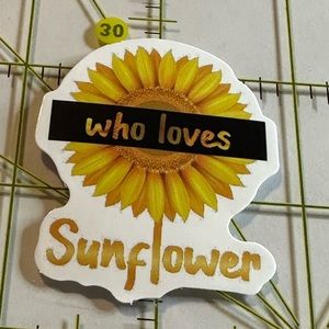 •Brand New• Sunflower Aesthetic Waterproof Sticker